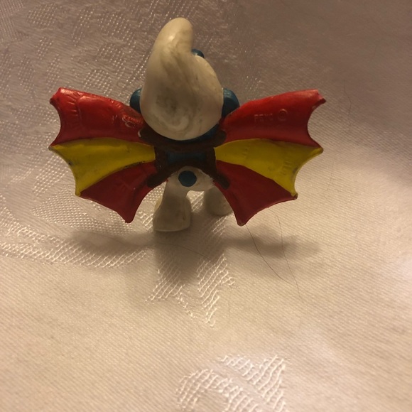 Smurfs 20036 Hang Glider Smurf Flying Wings Vintage Figure PVC Toy Figurine 80's - Picture 13 of 13